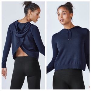 Fabletics Josie Cropped Sweater Hoodie